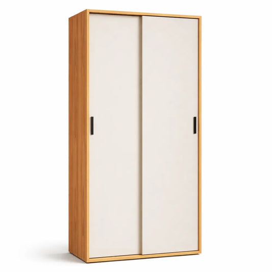 Armoire moderne avec portes coulissantes et étagères
